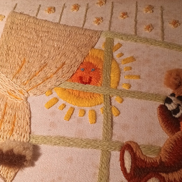 Vintage Animal Cross Stitch For Kids Room - Picture 8 of 9